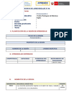 Sesion de Aprendizaje 4