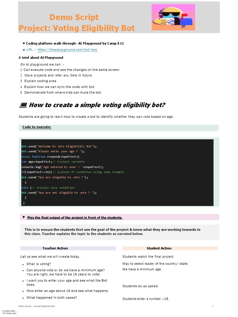 JS Demo Script PDF Artificial Intelligence Intelligence (AI