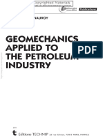 Geomechanics Applied To The Petroleum Industry