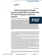 Mechanical Strength and Shape Accuracy Optimization of Polyamide FFF Parts Using Grey Relational Analysis
