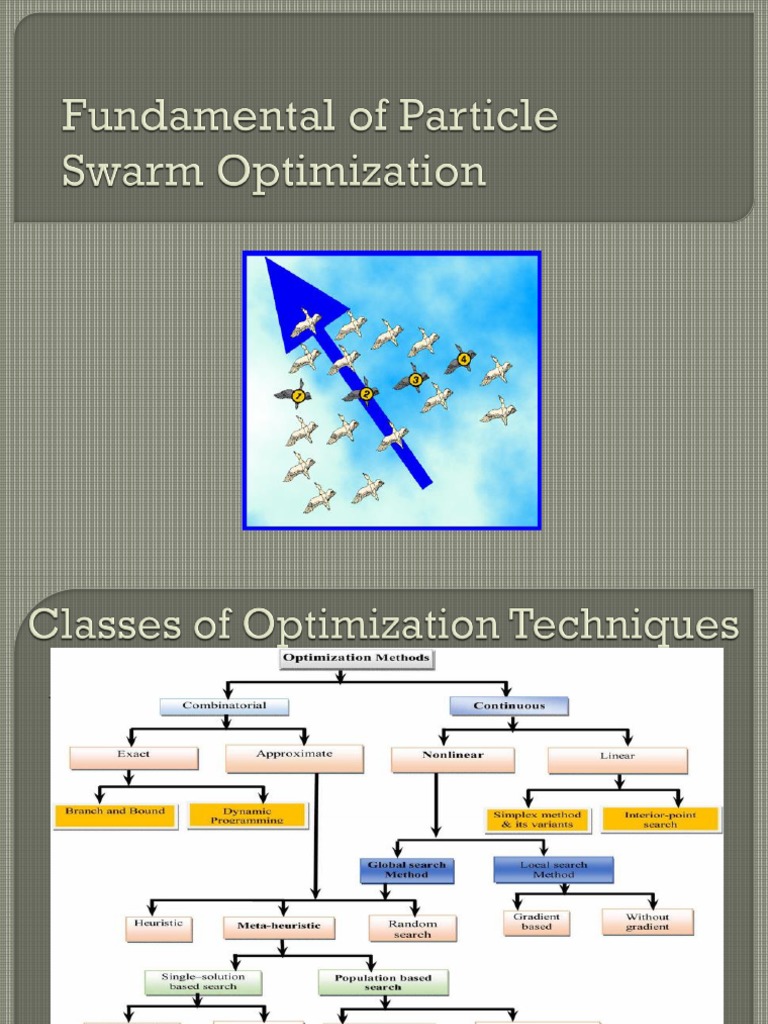 Lect.4 - Fundamentals of Particle Swarm Optimization | PDF ...