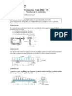 Evaluación Final - Resistencia de Materiales - 2023-00