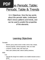 12.1 Periodic Table Table & Trends