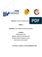 Proyecto: Carrito Dirigido Por Luz. Unidad 3 Profesor: Jose Trinidad Chavez Palomares. Alumnos
