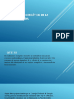 Rendimiento Energético de La Carga Instalada