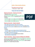 Ligações Intermolecular Odeio Esta Disciplina