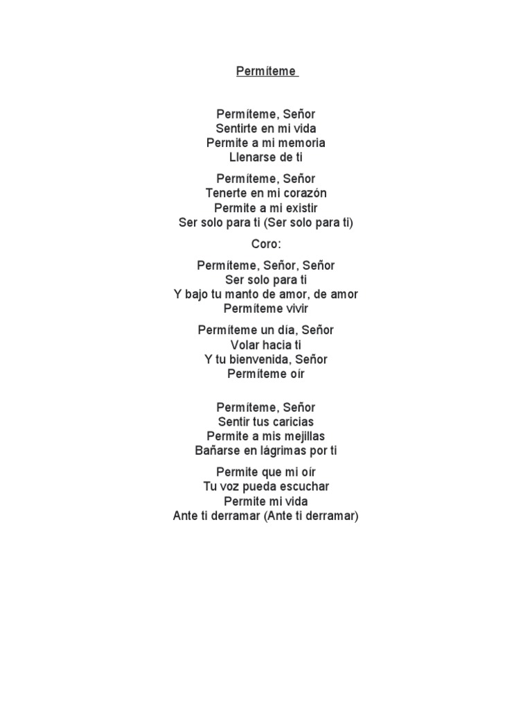 Coros PDF Amor Jesús
