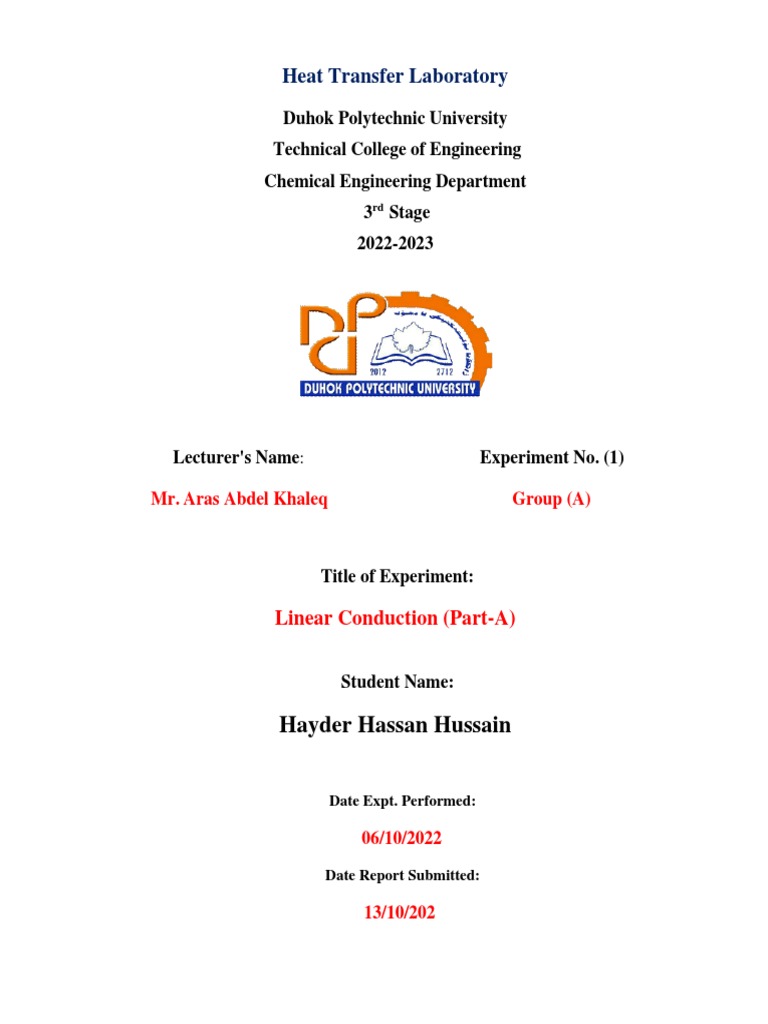 Linear Conduction (Part-A) Heat Transfer | PDF | Technology & Engineering