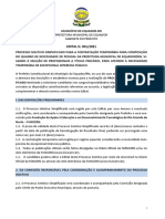 Processo seletivo simplificado para contratação temporária no município de Equador-RN