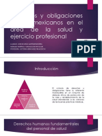 Derechos y obligaciones personal de salud