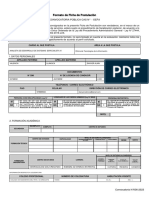 Formato de Ficha de Postulación: Convocatoria Pública Cas # - Oefa