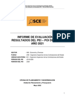 Informe de Evaluación de Resultados PEI-POI Del OSCE - Año 2021 - 2