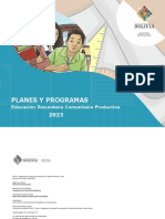 Planes y Programas - Nivel Secundaria (2023)