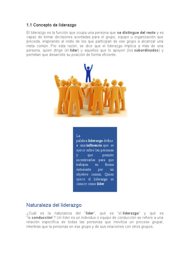 Naturaleza y Principios del Liderazgo | PDF | Liderazgo | Ciencias del ...