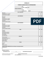 Conalca: Formato Inspeccion de Contenedores