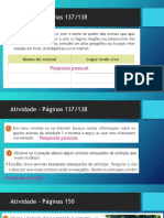 Respostas atividades páginas 137/138 e 150/153