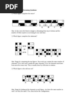 Sample Abstract Reasoning Questions