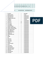 Daftar Inventaris