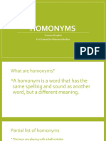 Homonyms