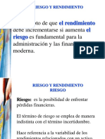 Administracion Riesgo y Rendimient Tiene Ejercicio