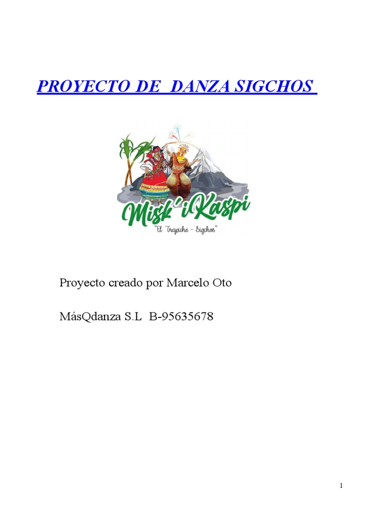 Proyecto de Danza Folklórica en Sigchos | PDF | Bailes | Ballet