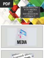 Introduction To Media and Information Literacy WEEK 1 1