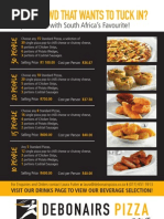 Debonairs Pizza Menu April 2025 | PDF | Pizza | Sauce