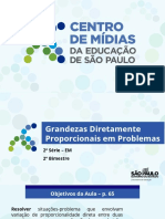 Grandezas diretamente proporcionais