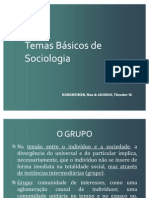 Texto 11 - Adorno e H., Temas Básicos de Sociologia
