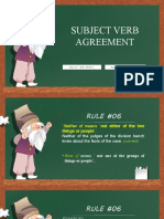 Subject Agreement Report