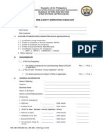 FSED 61F Fire Safety Inspection Checklist Rev.00