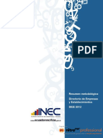 Resumen Metodologia DIEE 2012