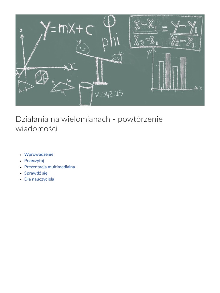 Dzialania Na Wielomianach - Pow | PDF