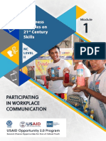 Module 1 - NC II - Participating in Workplace Communication - Finalv2