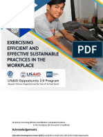 Module 8 - NC II - Exercising Efficient and Effective Sustainable Practices in the Workplace