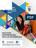 Module 9 - NC II - Practicing Entrepreneurial Skills in The Workplace