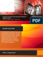 Bloodsalvage and Blood Product Substitutes