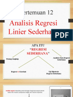 Statistik (Regresi Linier Sederhana