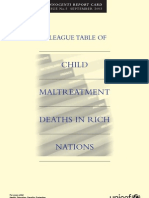 Innocenti Report Card 5 - A League Table of Child Maltreatment Deaths in Rich Nations