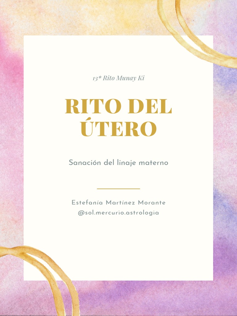 Rito Del Útero | PDF | Amor | Menstruación