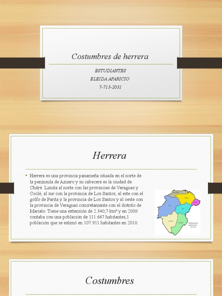 Costumbres de Herrera | PDF | Cocina occidental | Comida y bebida