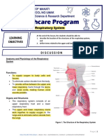 HCP MODULE 13 Respiratory System Anatomy Physiology