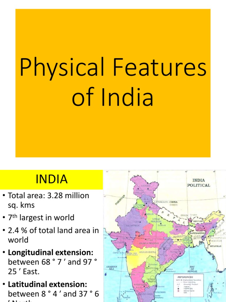 Physiographic Features of India | PDF | Himalayas | Earth Sciences