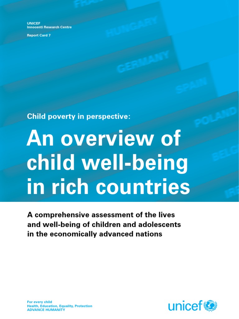 Innocenti Report Card 7 - Child Poverty in Perspective: An Overview of ...