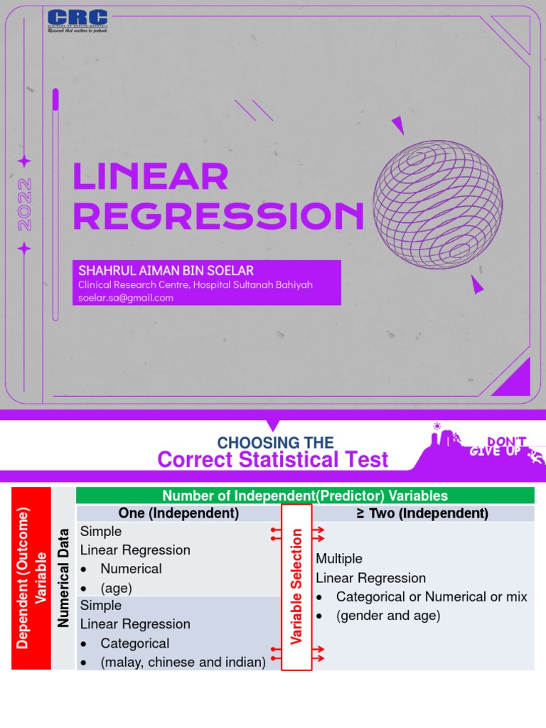Linear Regression (2022) | PDF | Regression Analysis | Dependent And ...