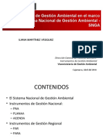 Instrumentos de Gestión Ambiental en El Marco Del Sistema Nacional de Gestión Ambiental - Snga