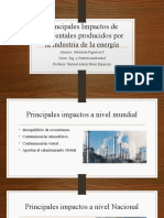 Principales Impactos de Ambientales Producidos Por La Industria