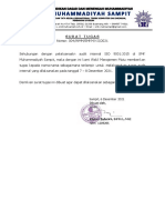 2021 Surat Tugas Audit Internal