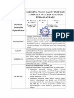 Spo Skrining Pasien Rawat Inap Dan Tindakan Pada Era Adaptasi Kebiasaan Baru