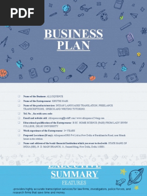 BUSINESS PLAN PPT
